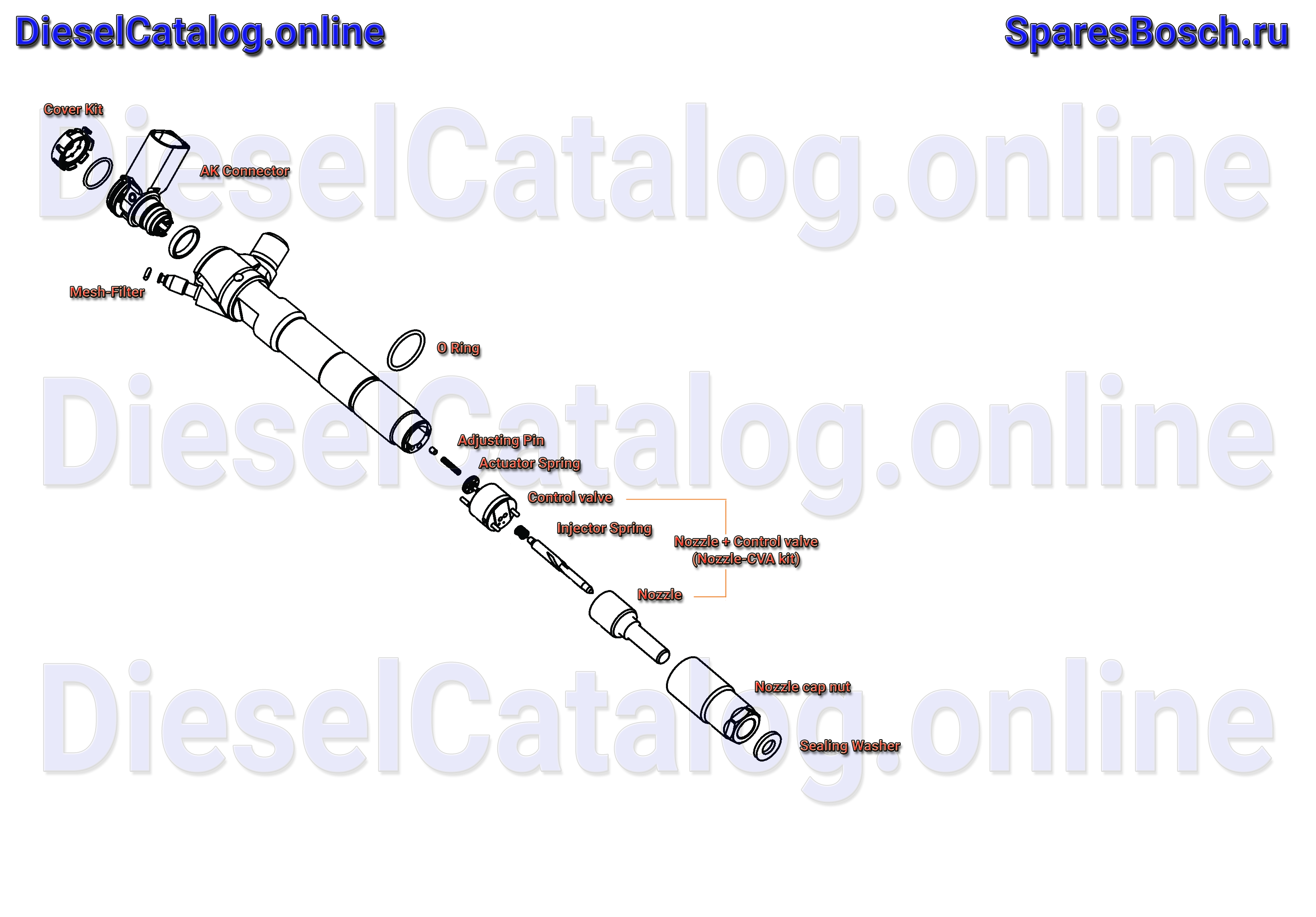 28347042, Injector CR, Common Rail system DELPHI